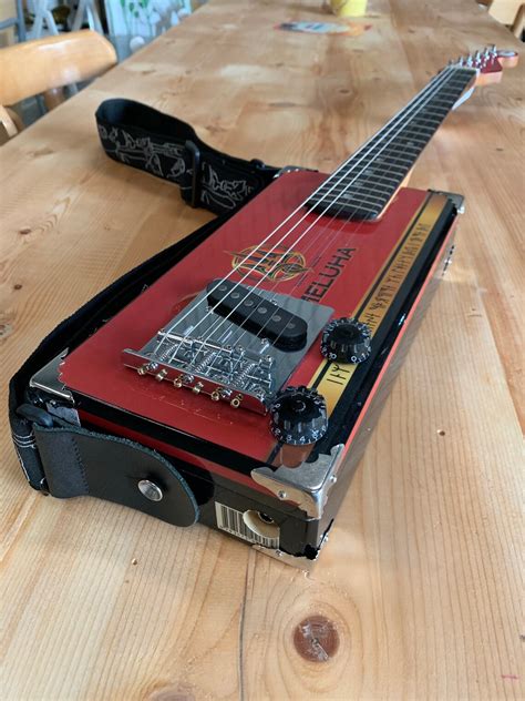 6 string electric cigar box guitar|cigar box guitar string size.